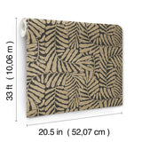 Gabriel Bronze by Scott Living Fern Wallpaper- A-Street Prints 4155-27315