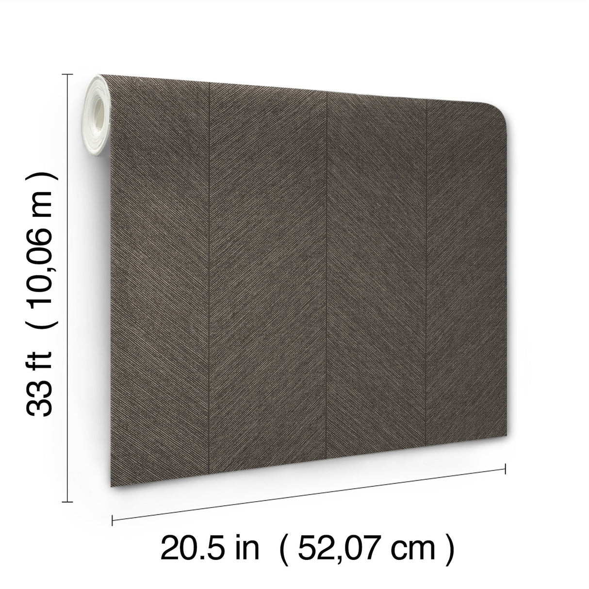 Kallam Espresso by Scott Living Chevron Wallpaper – A-Street Prints 4155-27317