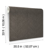 Kallam Espresso by Scott Living Chevron Wallpaper – A-Street Prints 4155-27317