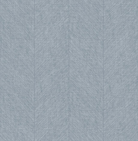 Kallam Light Blue Chevron Wallpaper by A-Street Prints showing textured chevron pattern and roll