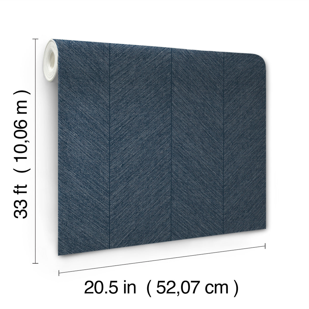 Kallam Indigo by Scott Living Chevron Wallpaper- A-Street Prints 4155-27323