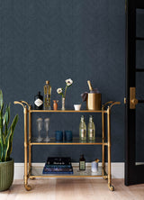 Kallam Indigo by Scott Living Chevron Wallpaper- A-Street Prints 4155-27323