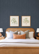 Kallam Indigo by Scott Living Chevron Wallpaper- A-Street Prints 4155-27323