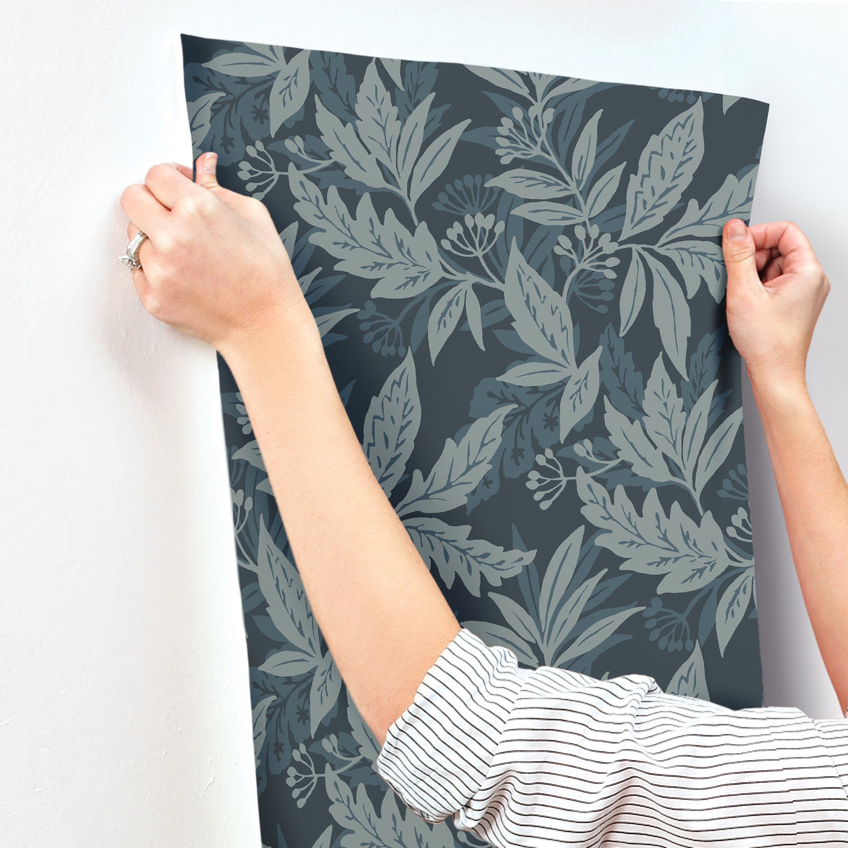 Anita Teal by Scott Living Woodland Floral Wallpaper – A-Street Prints 4155-27325