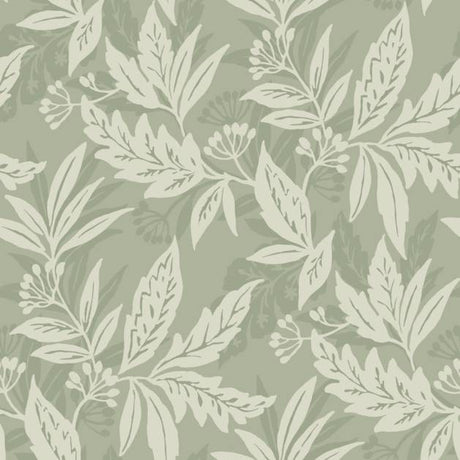 Anita Sage Woodland Floral Wallpaper pattern close-up