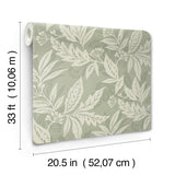 Anita Sage by Scott Living Woodland Floral Wallpaper – A-Street Prints 4155-27326