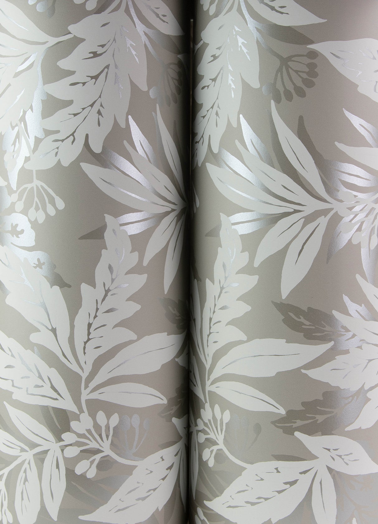 Anita Pewter by Scott Living Woodland Floral Wallpaper- A-Street Prints 4155-27327