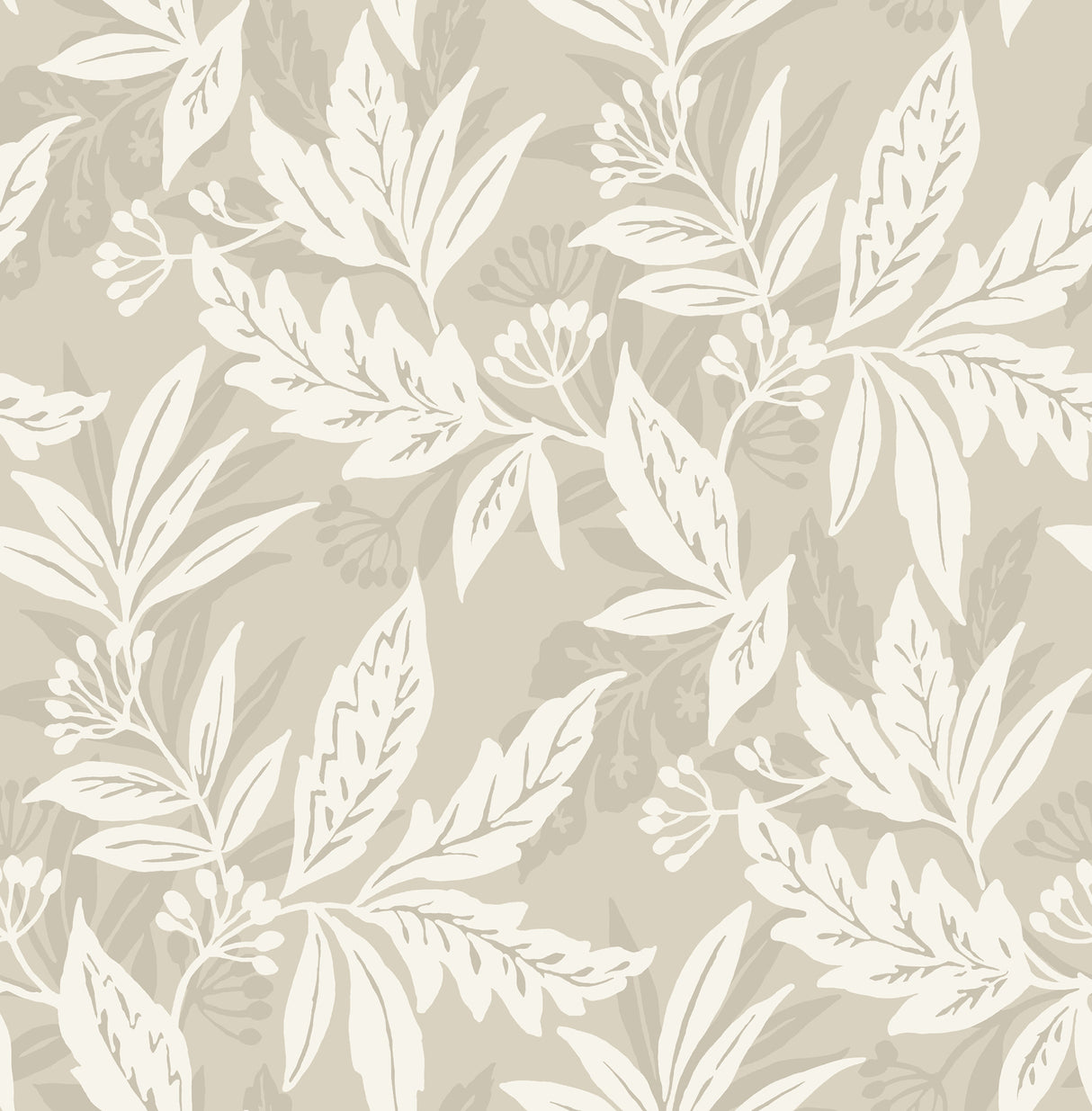 Anita Beige Woodland Floral Wallpaper by A-Street Prints – unpasted non woven roll, 20.5 in x 33 ft