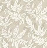 Anita Beige Woodland Floral Wallpaper by A-Street Prints – unpasted non woven roll, 20.5 in x 33 ft