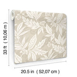 Anita Beige by Scott Living Woodland Floral Wallpaper – A-Street Prints 4155-27328