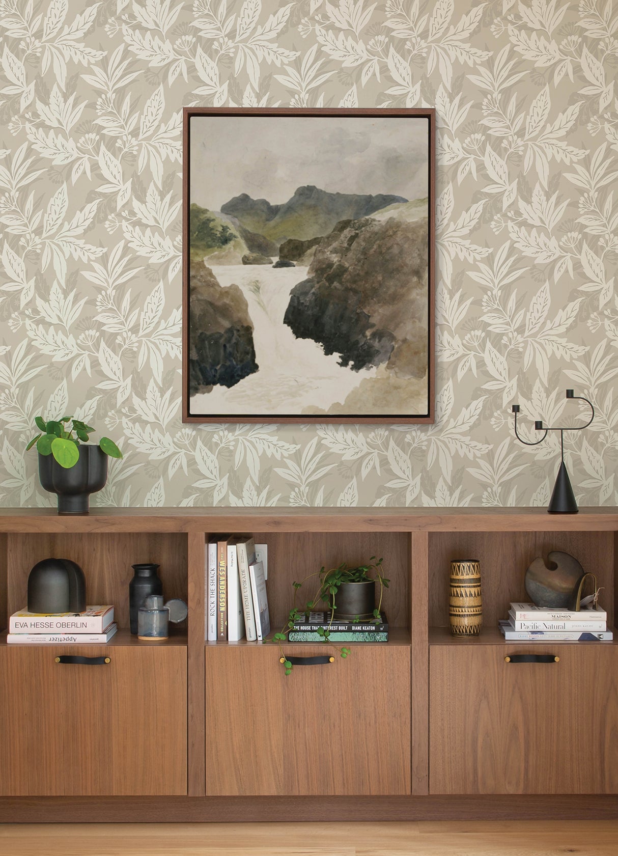 Anita Beige by Scott Living Woodland Floral Wallpaper – A-Street Prints 4155-27328