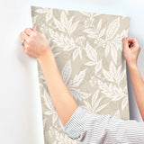 Anita Beige by Scott Living Woodland Floral Wallpaper – A-Street Prints 4155-27328