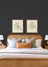 Reid Black by Scott Living Woven Geometric Wallpaper – A-Street Prints 4155-27330