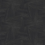 Reid Black Woven Geometric Wallpaper by A-Street Prints – SKU 4155-27330