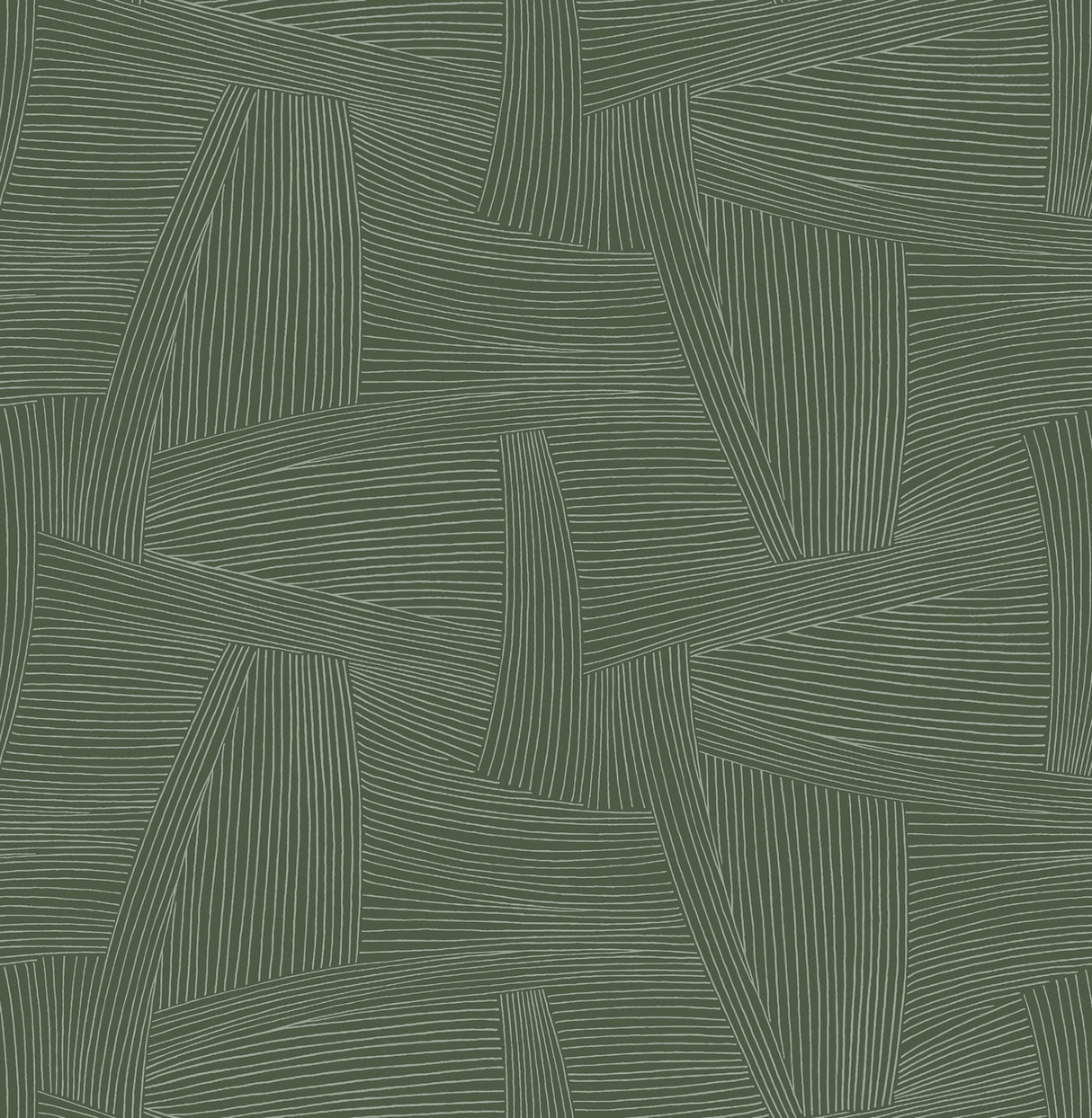 Reid Evergreen Woven Geometric Wallpaper by A‑Street Prints – green geometric linework swatch