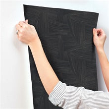 Reid Evergreen by Scott Living Woven Geometric Wallpaper – A-Street Prints 4155-27331