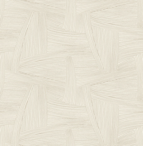 Reid Light Brown Woven Geometric Wallpaper roll by A-Street Prints, unpasted non woven, 20.5 in x 33 ft