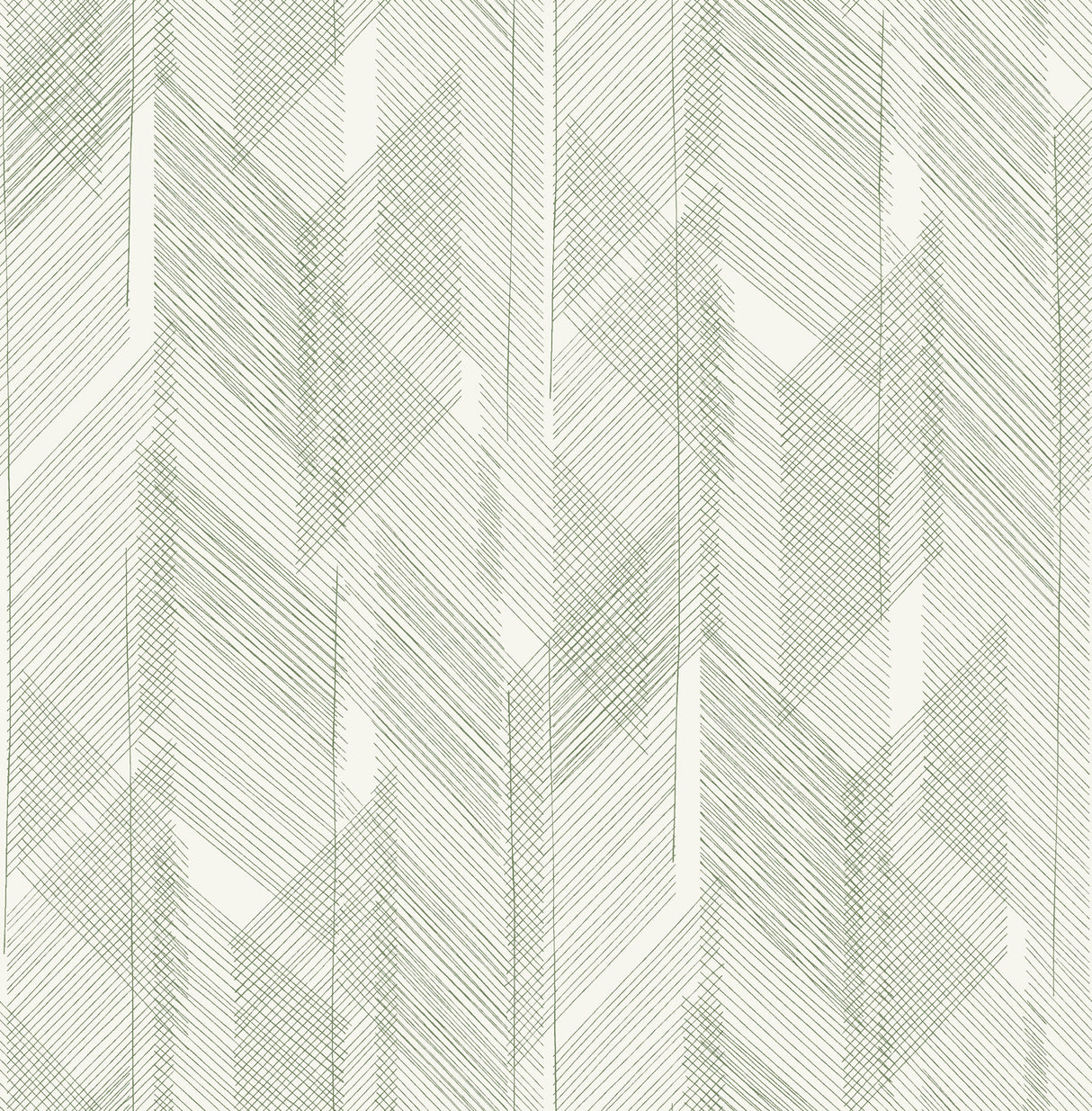 Bryant Evergreen Crosshatch Wallpaper pattern in green by A-Street Prints