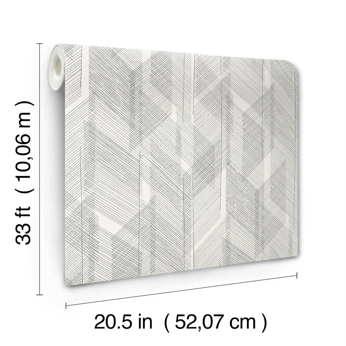 Bryant Black by Scott Living Crosshatch Wallpaper- A-Street Prints 4155-27336