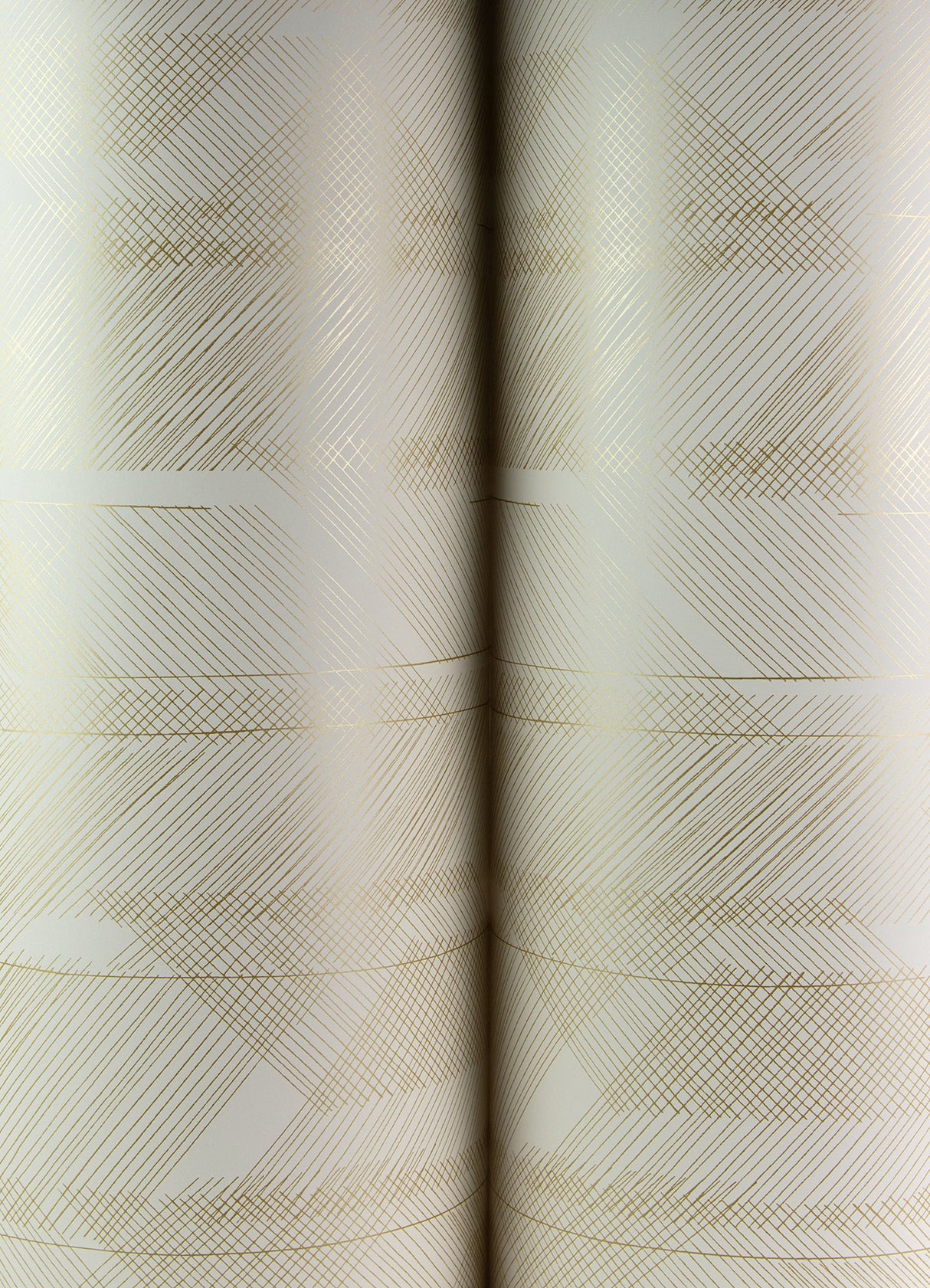 Bryant Gold Crosshatch by Scott Living Non Woven Wallpaper – A-Street Prints 4155-27339