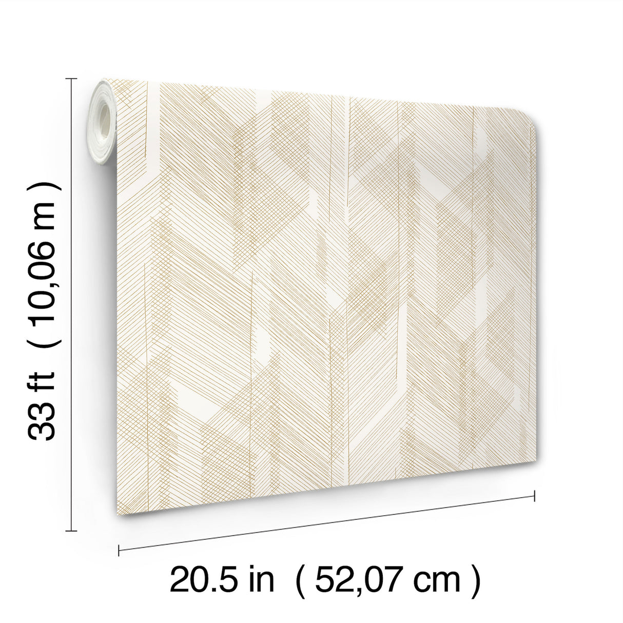 Bryant Gold Crosshatch by Scott Living Non Woven Wallpaper – A-Street Prints 4155-27339