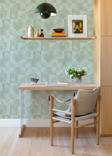 Woodbine Sage by Scott Living Abstract Geometric Wallpaper- A-Street Prints 4155-27340