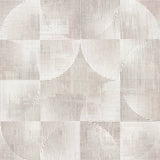 Woodbine Rose Abstract Geometric Wallpaper by A-Street Prints – pink and beige layered linework pattern
