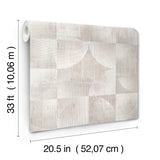 Woodbine Rose by Scott Living Abstract Geometric Wallpaper – A-Street Prints 4155-27341