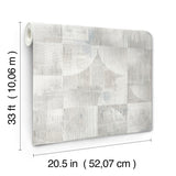Woodbine Neutral by Scott Living Abstract Geometric Wallpaper- A-Street Prints 4155-27342
