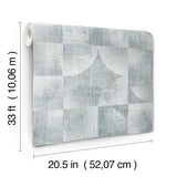 Woodbine Slate by Scott Living Abstract Geometric Wallpaper- A-Street Prints 4155-27343