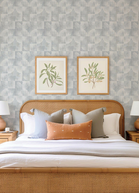 Woodbine Slate by Scott Living Abstract Geometric Wallpaper- A-Street Prints 4155-27343