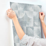 Woodbine Slate by Scott Living Abstract Geometric Wallpaper- A-Street Prints 4155-27343