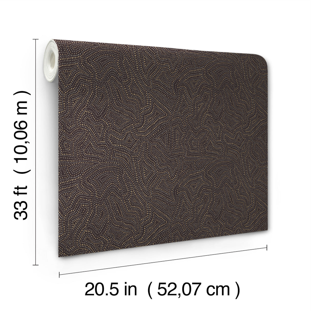 Hollenback Black by Scott Living Dotted Abstract Wallpaper – A-Street Prints 4155-27346