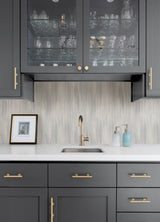 Elysian Sky Blue by Scott Living Metallic Textured Ikat Wallpaper, Washable Strippable Non Woven, Paste the Wall – A-Street Prints 4155-27350-Sample