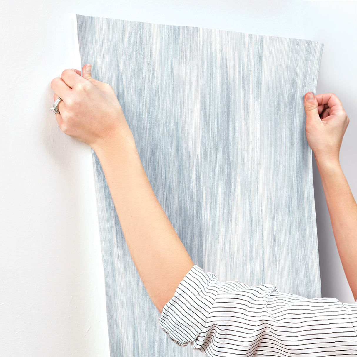 Elysian Sky Blue by Scott Living Ikat Wallpaper- A-Street Prints 4155-27350