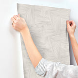 Reid Grey by Scott Living Woven Geometric Wallpaper- A-Street Prints 4155-27353