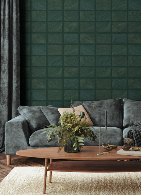 Bronson Evergreen by Scott Living Topography Wallpaper – A-Street Prints 4155-72800