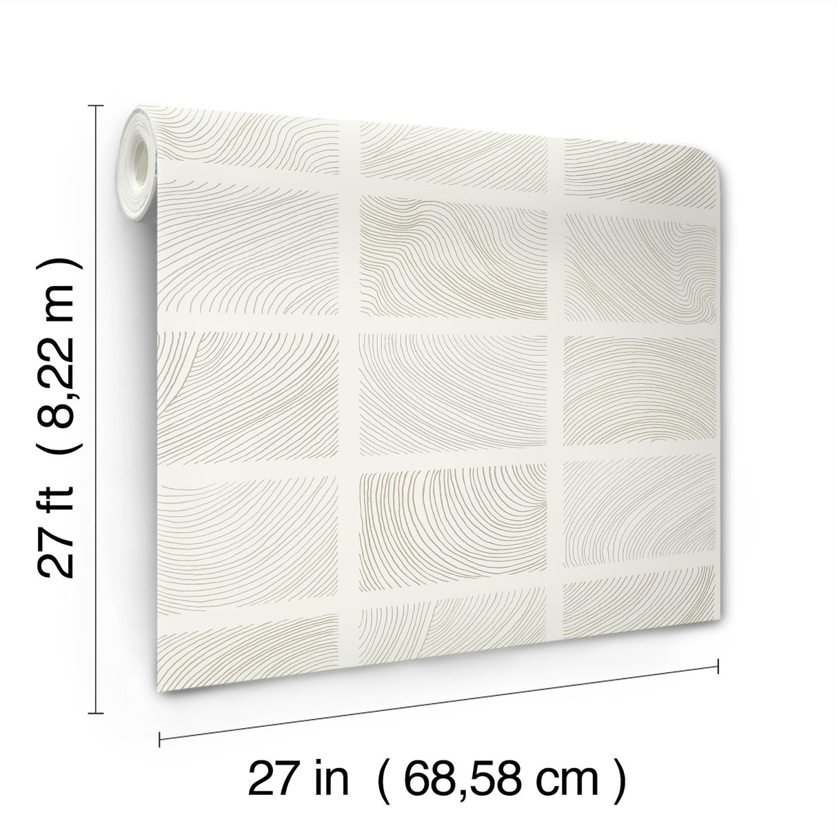 Bronson Ivory by Scott Living Topography Wallpaper – A-Street Prints 4155-72803