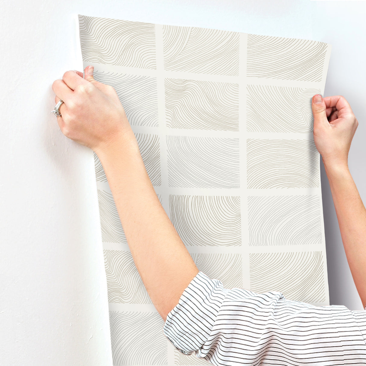 Bronson Ivory by Scott Living Topography Wallpaper – A-Street Prints 4155-72803