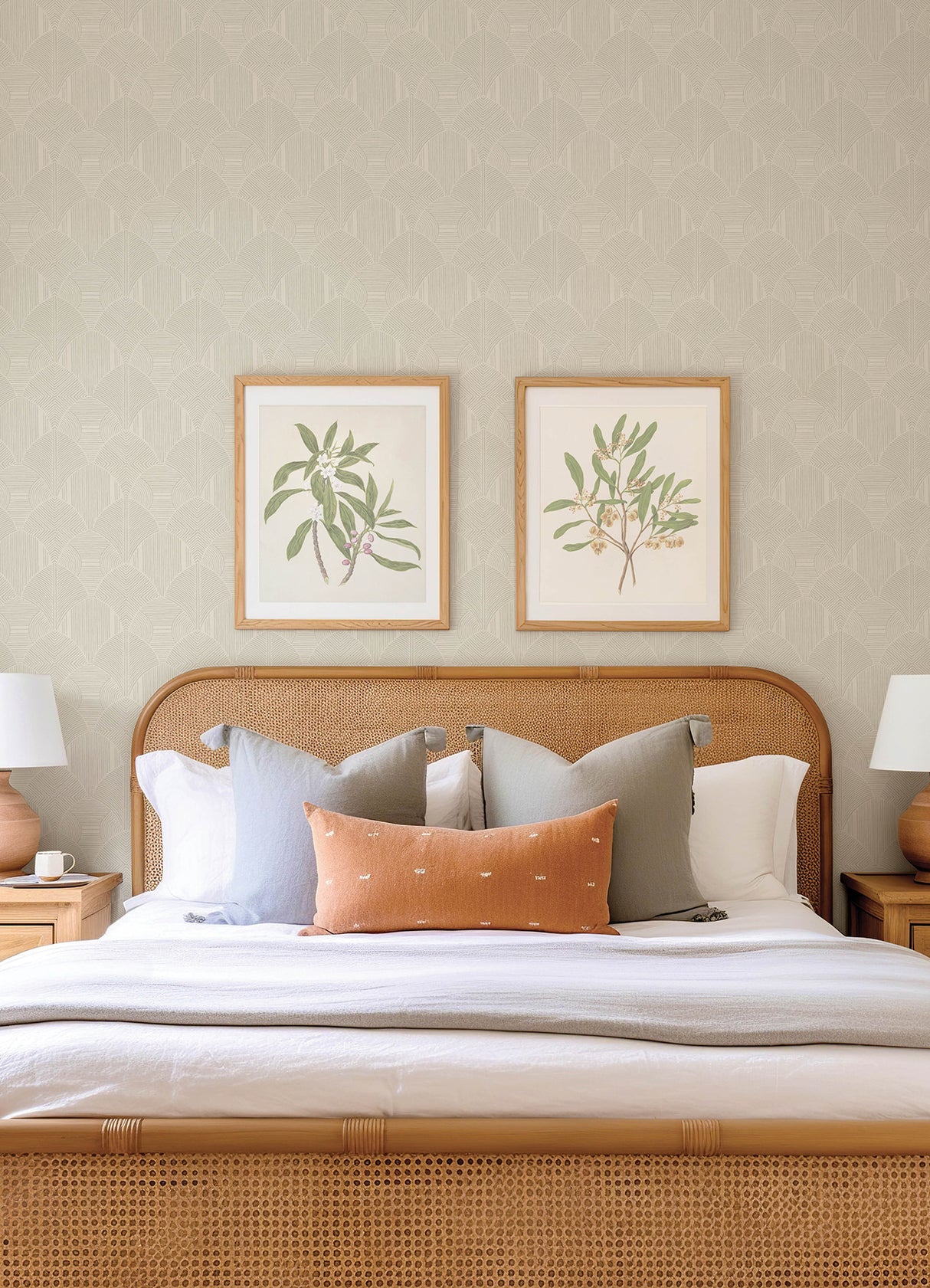 Meyberg Ivory by Scott Living Geometric Wallpaper- A-Street Prints 4155-72805