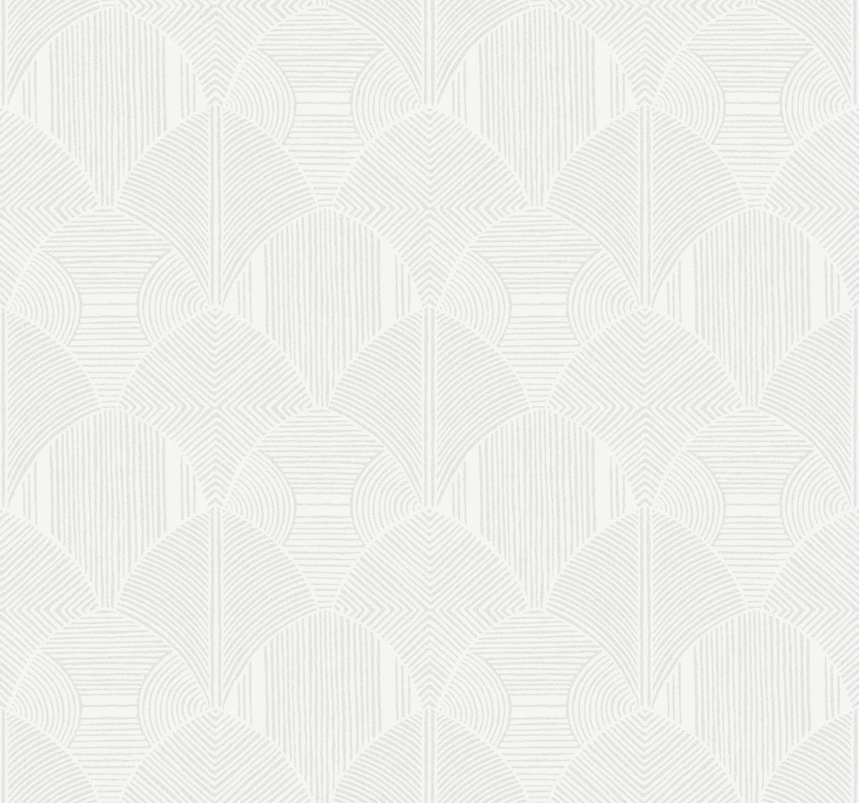 Meyberg Silver geometric non woven wallpaper, 27 in x 27 ft roll