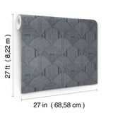 Meyberg Blue by Scott Living Geometric Wallpaper- A-Street Prints 4155-72807