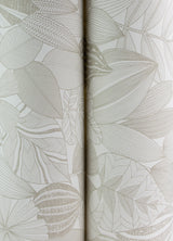 Mathias Taupe by Scott Living Botanical Non Woven Wallpaper – A-Street Prints 4155-72808-Sample