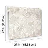 Mathias Taupe by Scott Living Botanical Wallpaper- A-Street Prints 4155-72808