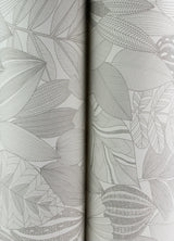 Mathias Grey by Scott Living Botanical Wallpaper – A-Street Prints 4155-72809