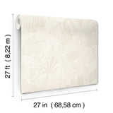Mathias Pearl by Scott Living Botanical Wallpaper- A-Street Prints 4155-72810