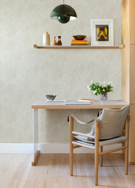 Mathias Pearl by Scott Living Botanical Wallpaper- A-Street Prints 4155-72810
