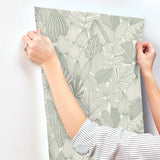 Mathias Green by Scott Living Botanical Wallpaper- A-Street Prints 4155-72811