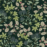 Mildred Evergreen Botanical Trail Wallpaper by A-Street Prints