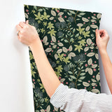 Mildred Evergreen by Scott Living Botanical Trail Wallpaper – A-Street Prints 4155-72813